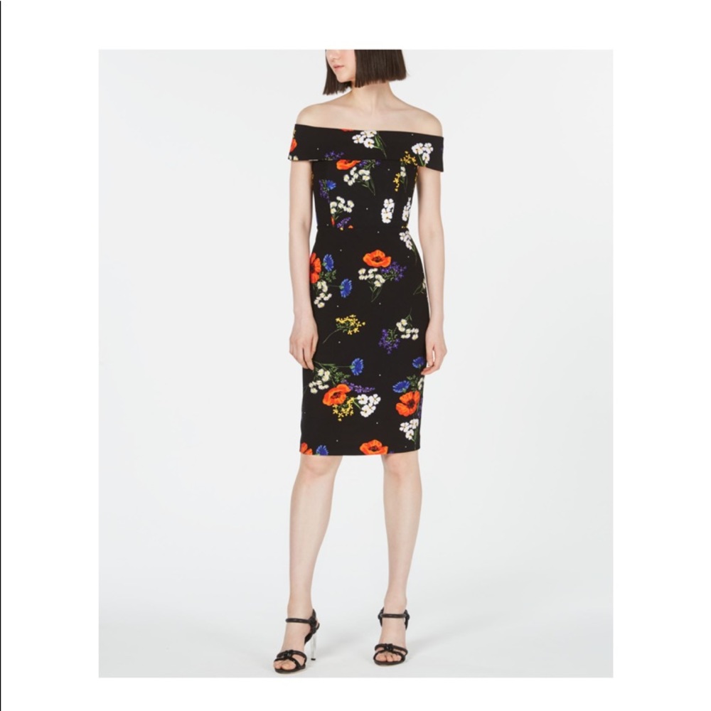 Calvin Klein off shoulder dress